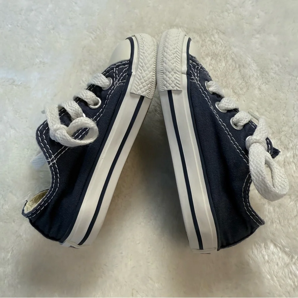 Converse All Star Canvas Faded Blue Baby Sneakers Size 5